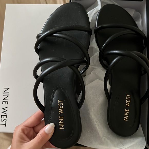Nine West | Shoes | Nib Nine West Beva Flat Slide Sandals | Poshmark